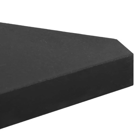 OBCIĄŻNIKI DO PARASOLA 4 SZT. CZARNY GRANIT TRÓJKĄTNE 14 KG