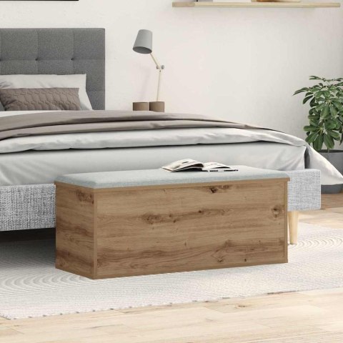 SKRZYNIA 90X35X35 CM DĄB RZEMIEŚLNICZY KUFER BOX SCHOWEK ORGANIZER SIEDZISKO