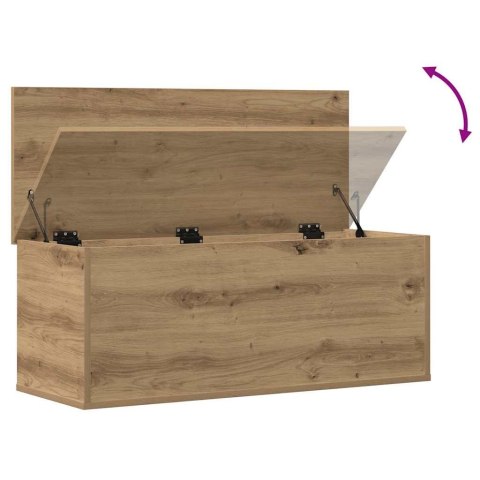 SKRZYNIA 90X35X35 CM DĄB RZEMIEŚLNICZY KUFER BOX SCHOWEK ORGANIZER SIEDZISKO