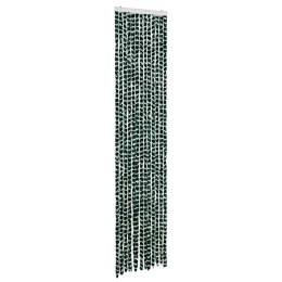 VidaXL Zasłona przeciwko owadom, zieleń i biel, 56x185 cm, szenil