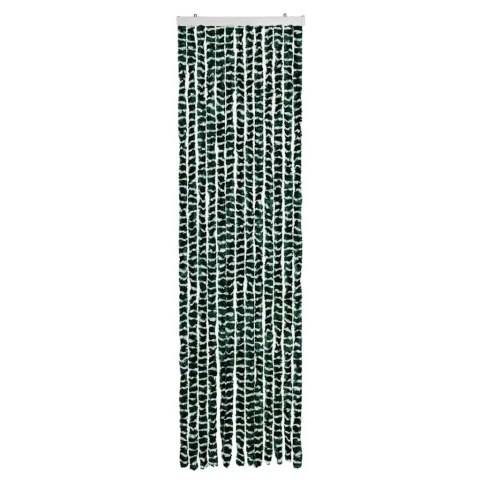 VidaXL Zasłona przeciwko owadom, zieleń i biel, 56x185 cm, szenil