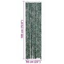 VidaXL Zasłona przeciwko owadom, zieleń i biel, 56x185 cm, szenil