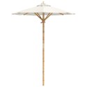 PARASOL OGRODOWY KREMOWA 150X210CM BAMBUS