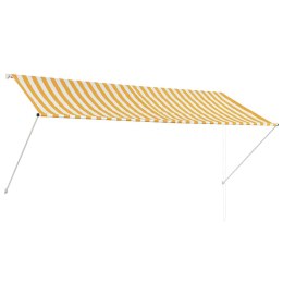 MARKIZA ZWIJANA 300X150 CM ŻÓŁTO-BIAŁA