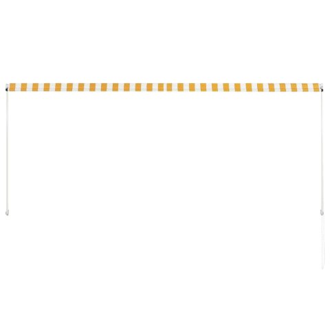 MARKIZA ZWIJANA 300X150 CM ŻÓŁTO-BIAŁA