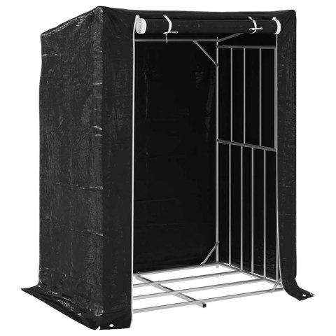 STOJAK NA DREWNO OPAŁOWE Z DRUTEM STALOWYM 150X100X200CM