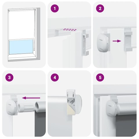 VidaXL Roleta zaciemniająca 65x230 cm Szerokość tkaniny 60,7 cm