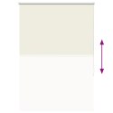 VidaXL Roleta zaciemniająca Off White 115x130 cm Szerokość tkaniny