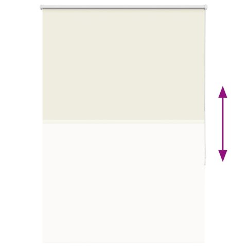 VidaXL Roleta zaciemniająca Off White 115x130 cm Szerokość tkaniny