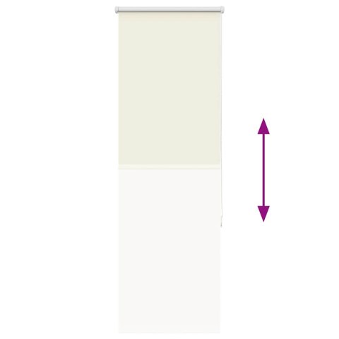 VidaXL Roleta zaciemniająca Off White 40x175 cm Szerokość tkaniny