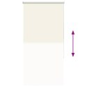 VidaXL Roleta zaciemniająca Off White 65x130 cm Szerokość tkaniny