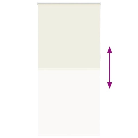 VidaXL Roleta zaciemniająca Off White 90x230 cm Szerokość tkaniny