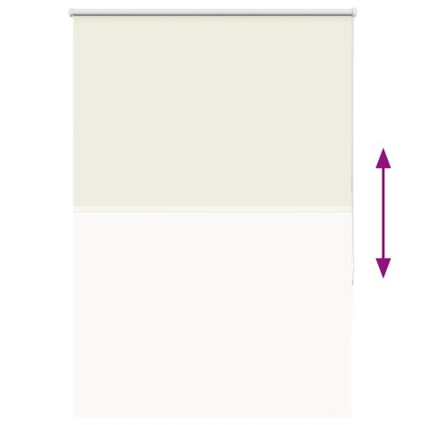 VidaXL Roleta zaciemniająca Off White 95x130 cm Szerokość tkaniny