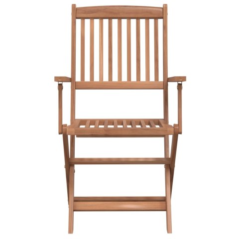 VidaXL 5-cz. zestaw składanych mebli ogrodowych, lite drewno akacjowe