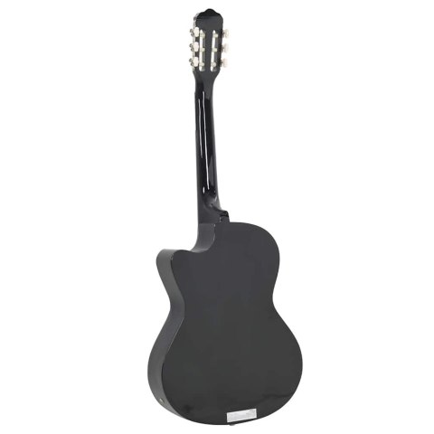 VidaXL Gitara klasyczna z wycięciem, 6 strun i equalizer, czarna