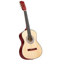 VidaXL Gitara klasyczna dla początkujących, 3/4, 36
