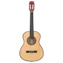 VidaXL Gitara klasyczna dla początkujących, 3/4 (36"), lipa