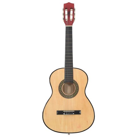 VidaXL Gitara klasyczna dla początkujących, 3/4 (36"), lipa