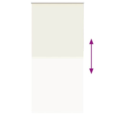 VidaXL Roleta zaciemniająca Off White 105x230 cm Szerokość tkaniny