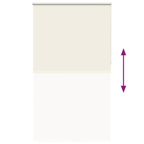 VidaXL Roleta zaciemniająca Off White 135x210 cm Szerokość tkaniny
