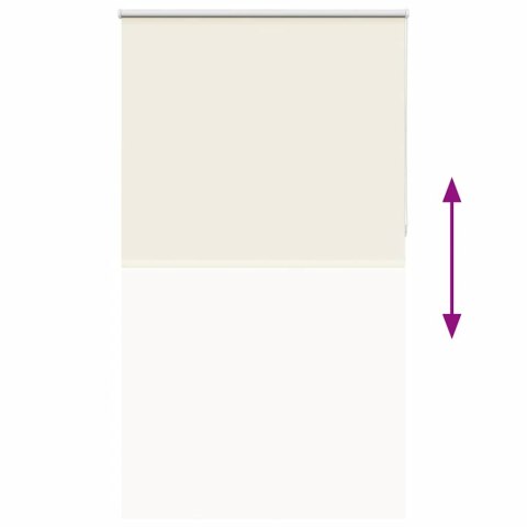 VidaXL Roleta zaciemniająca Off White 135x230 cm Szerokość tkaniny