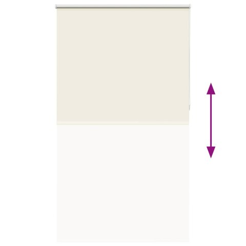 VidaXL Roleta zaciemniająca Off White 140x210 cm Szerokość tkaniny