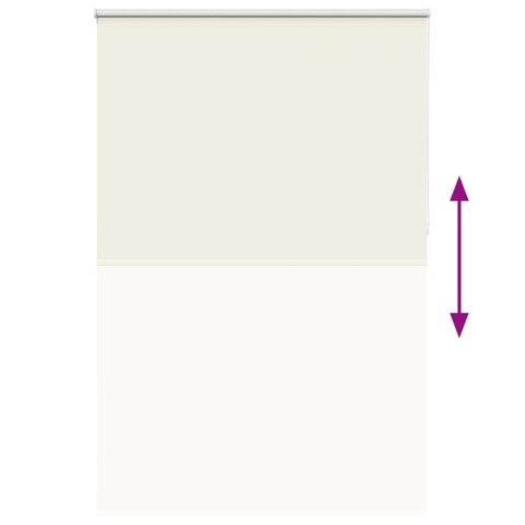 VidaXL Roleta zaciemniająca Off White 160x230 cm Szerokość tkaniny