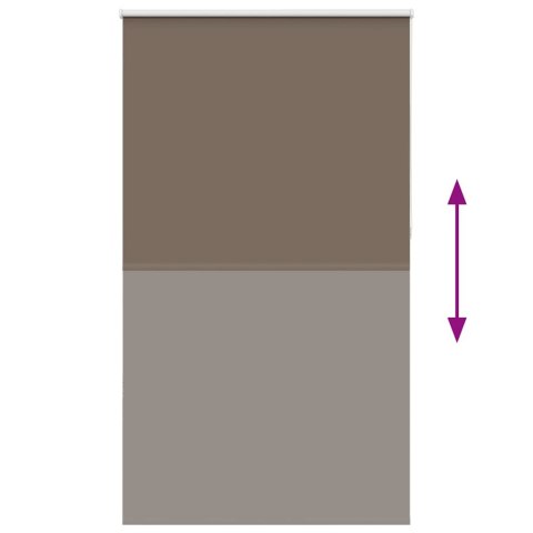 VidaXL Roleta zaciemniająca kawowa 140x230 cm Szerokość tkaniny