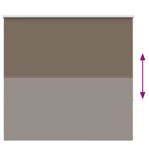 VidaXL Roleta zaciemniająca kawowa 165x150 cm Szerokość tkaniny