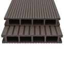 VidaXL Deska Tarasowa 6 pcs Ciemny brąz Kompozyt drewniano-plastikowy