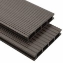 VidaXL Deska Tarasowa 6 pcs Ciemny brąz Kompozyt drewniano-plastikowy
