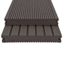 VidaXL Deska Tarasowa 6 pcs Ciemny brąz Kompozyt drewniano-plastikowy