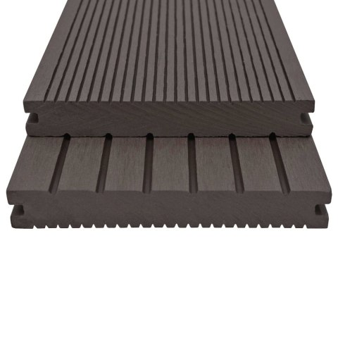 VidaXL Deska Tarasowa 6 pcs Ciemny brąz Kompozyt drewniano-plastikowy