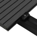 VidaXL Deska Tarasowa 6 pcs Czarny Kompozyt drewniano-plastikowy
