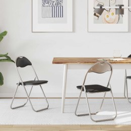 VidaXL Krzesło składane 2 pcs Czarny i szary 48 x 43,5 x 81 cm