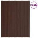 PANEL DACHOWY 36 SZT. BRĄZOWY 60X45CM STAL GALWANIZOWANA