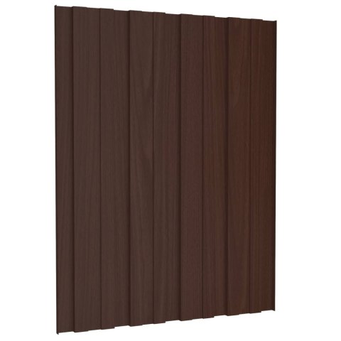 PANEL DACHOWY 36 SZT. BRĄZOWY 60X45CM STAL GALWANIZOWANA