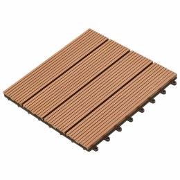 VidaXL Płytka Tarasowa 11 pcs Brązowy 30 x 30 cm