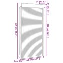 VidaXL Roleta Antracyt 110 x 220 cm Aluminium i poliuretan