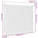 VidaXL Roleta Biały 160 x 150 cm Aluminium i poliuretan
