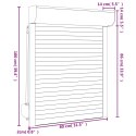 VidaXL Roleta Biały 80 x 100 cm Aluminium i poliuretan