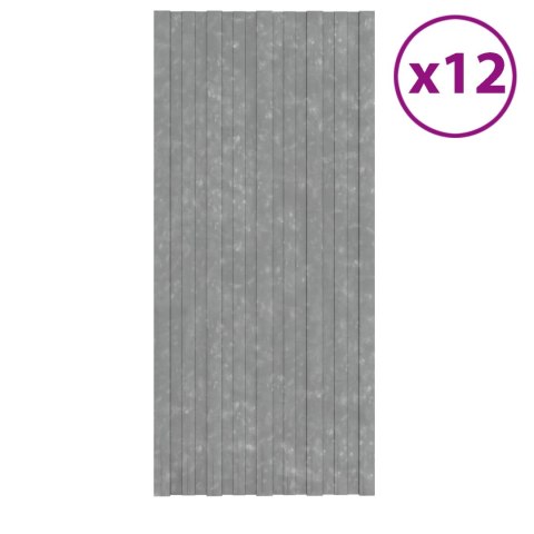 PANEL DACHOWY 12 SZT. SREBRNY 100X45CM STAL GALWANIZOWANA
