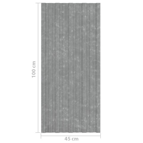 PANEL DACHOWY 12 SZT. SREBRNY 100X45CM STAL GALWANIZOWANA