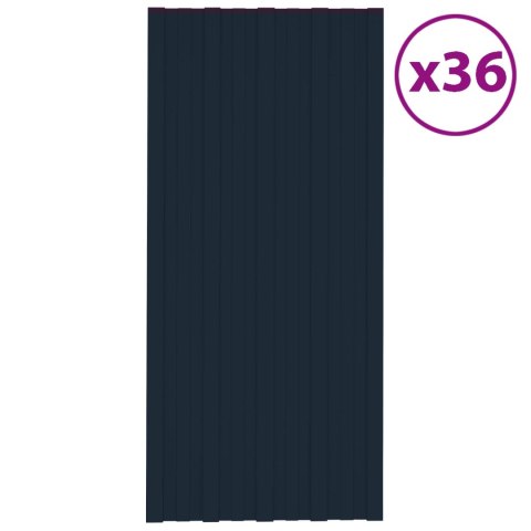 PANEL DACHOWY 36 SZT. ANTRACYT 100X45CM STAL GALWANIZOWANA