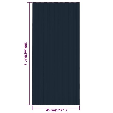PANEL DACHOWY 36 SZT. ANTRACYT 100X45CM STAL GALWANIZOWANA