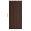PANEL DACHOWY 36 SZT. BRĄZOWY 100X45CM STAL GALWANIZOWANA