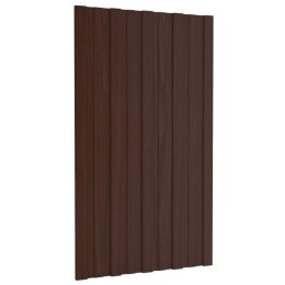 PANEL DACHOWY 36 SZT. BRĄZOWY 80X45CM STAL GALWANIZOWANA