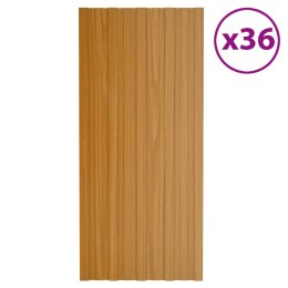 PANEL DACHOWY 36 SZT. NATURALNY 100X45CM STAL GALWANIZOWANA