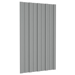 PANEL DACHOWY 36 SZT. SZARY 80X45CM STAL GALWANIZOWANA