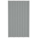 PANEL DACHOWY 36 SZT. SZARY 80X45CM STAL GALWANIZOWANA